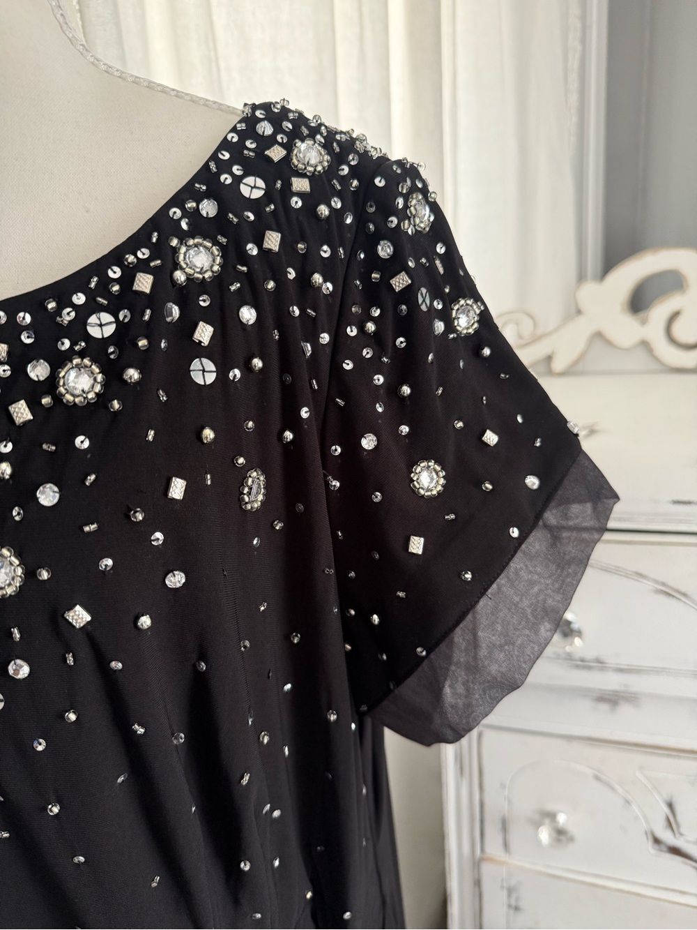 Alex Evenings Maxi Sequin Dress S